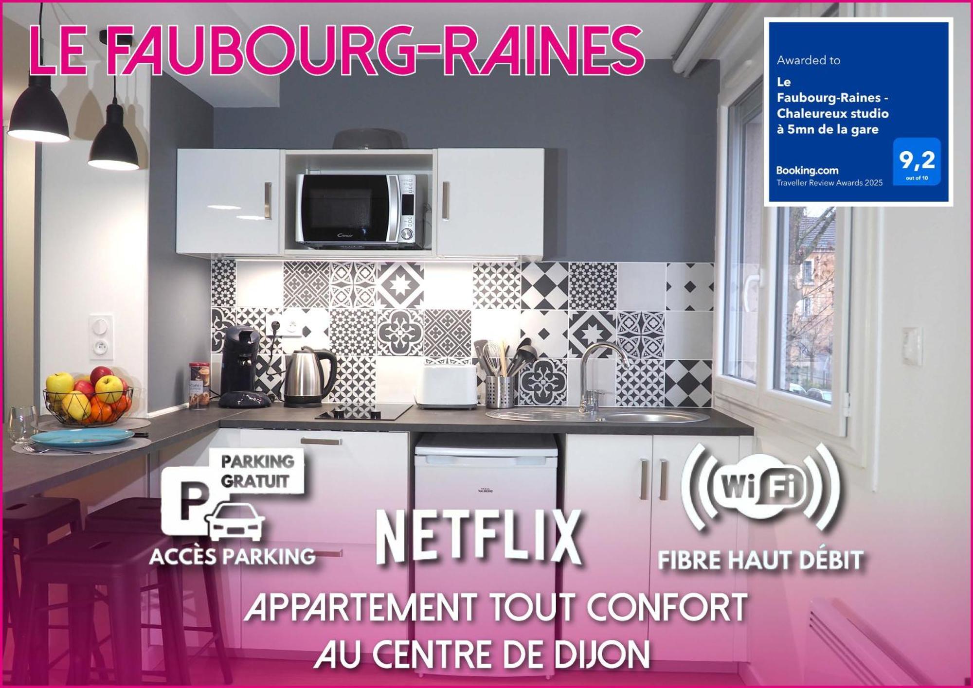 Le Faubourg-Raines - Chaleureux Studio A 5Mn De La Gare Dijon Eksteriør billede